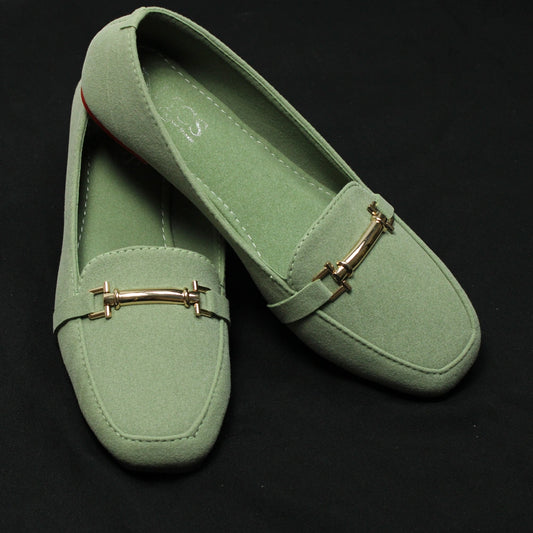 Suede Loafers (Avacado Green)