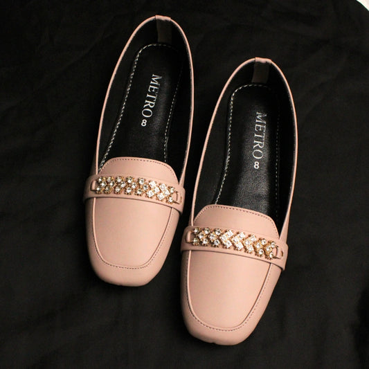 Beads Chain Buckle Loafer - MOB 